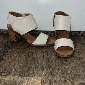 Toms Majorca Cutout Natural Heeled Sandal